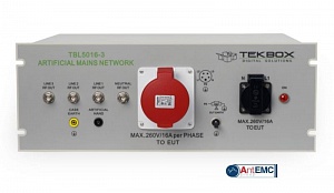 TEKBOX  Линии импеданса TBL5016-3  50 мкГн LISN – CISPR 16,  диапазон от 9 кГц до 30 МГц 